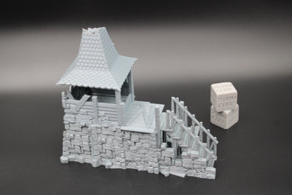 Tabletop Terrain Fantasy Multi Level House Ruin Dnd RPG wargame skirmish 28mm