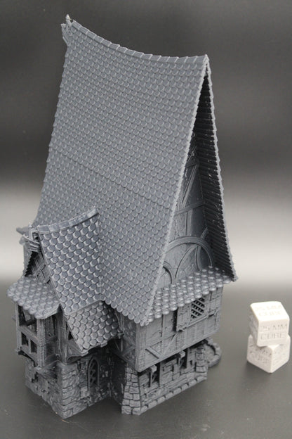 Tabletop Terrain Fantasy A Frame Chalet House Dnd RPG wargame skirmish 28mm
