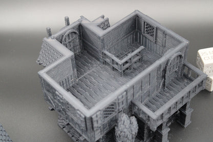 Tabletop Terrain Fantasy A Frame Chalet House Dnd RPG wargame skirmish 28mm