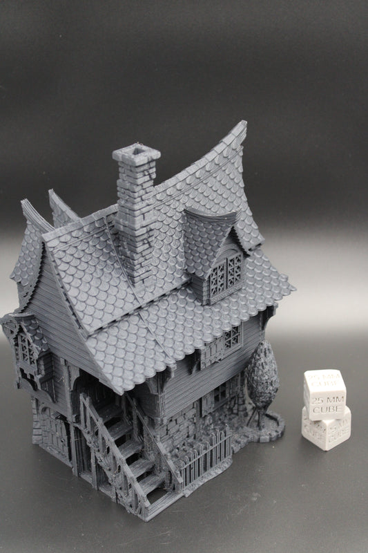 Tabletop Terrain Fantasy Estate Manor House Merchant Dnd RPG wargame skirmish 28mm