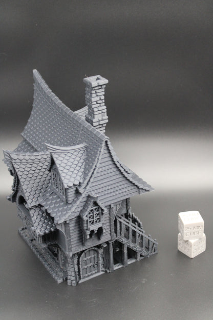 Tabletop Terrain Fantasy Estate Manor House Merchant Dnd RPG wargame skirmish 28mm