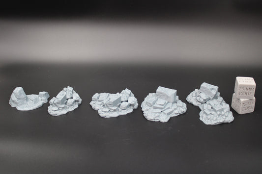 Tabletop Terrain Fantasy Scatter Ruin Debris Dnd RPG wargame skirmish 28mm