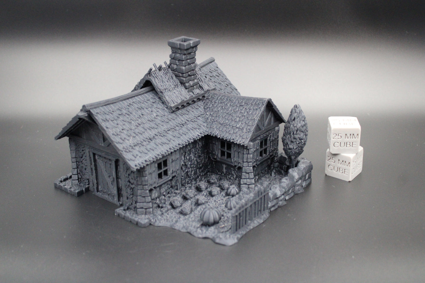 Tabletop Terrain Fantasy Farm House Cottage Garden Dnd RPG wargame skirmish 28mm
