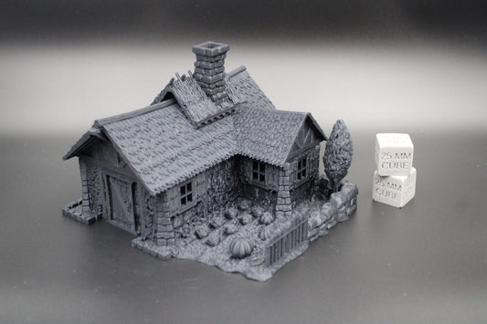 Tabletop Terrain Fantasy Farm House Cottage Garden Dnd RPG wargame skirmish 28mm