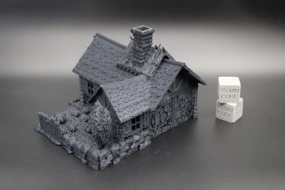 Tabletop Terrain Fantasy Farm House Cottage Garden Dnd RPG wargame skirmish 28mm