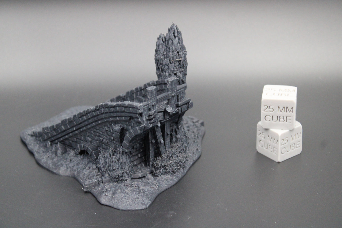 Tabletop Terrain Fantasy Bridge Ruin Dnd RPG wargame skirmish 28mm