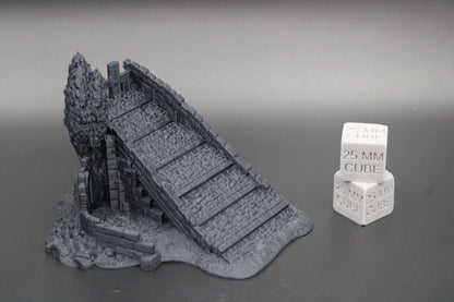 Tabletop Terrain Fantasy Bridge Ruin Dnd RPG wargame skirmish 28mm