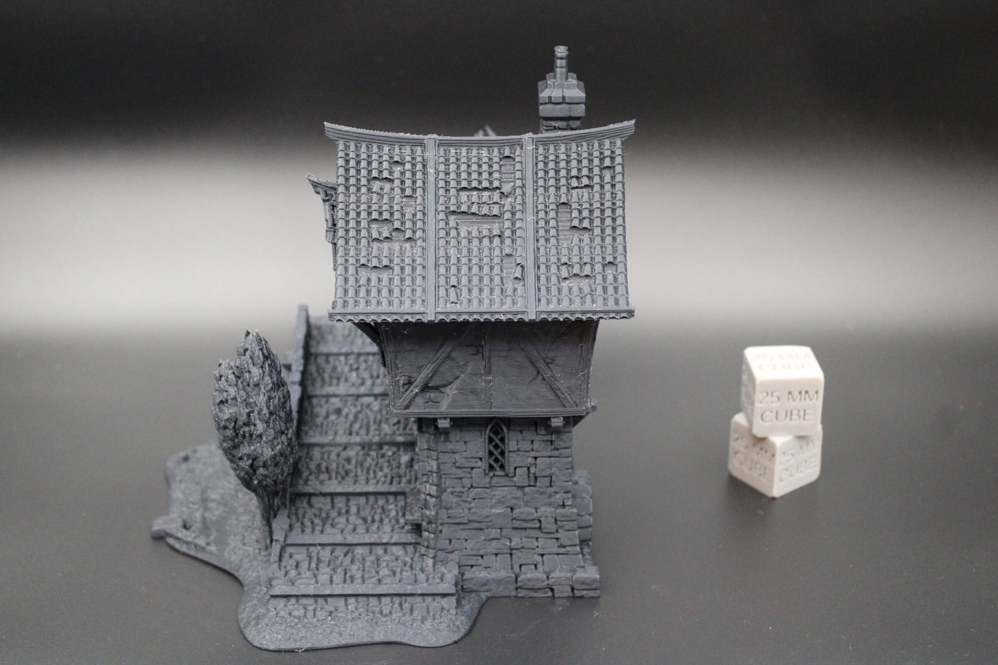 Tabletop Terrain Fantasy Bridge Toll House Ruin Dnd RPG wargame skirmish 28mm