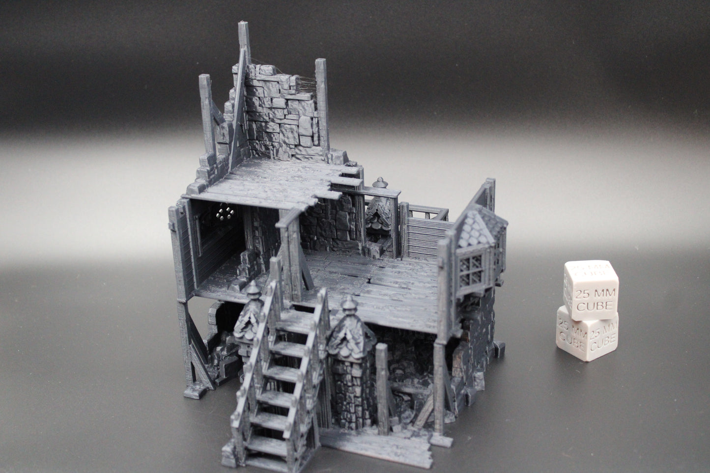 Tabletop Terrain Fantasy Manor House Estate Ruin Dnd RPG wargame skirmish 28mm