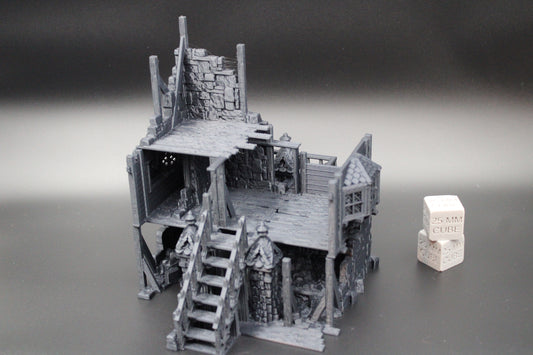 Tabletop Terrain Fantasy Manor House Estate Ruin Dnd RPG wargame skirmish 28mm