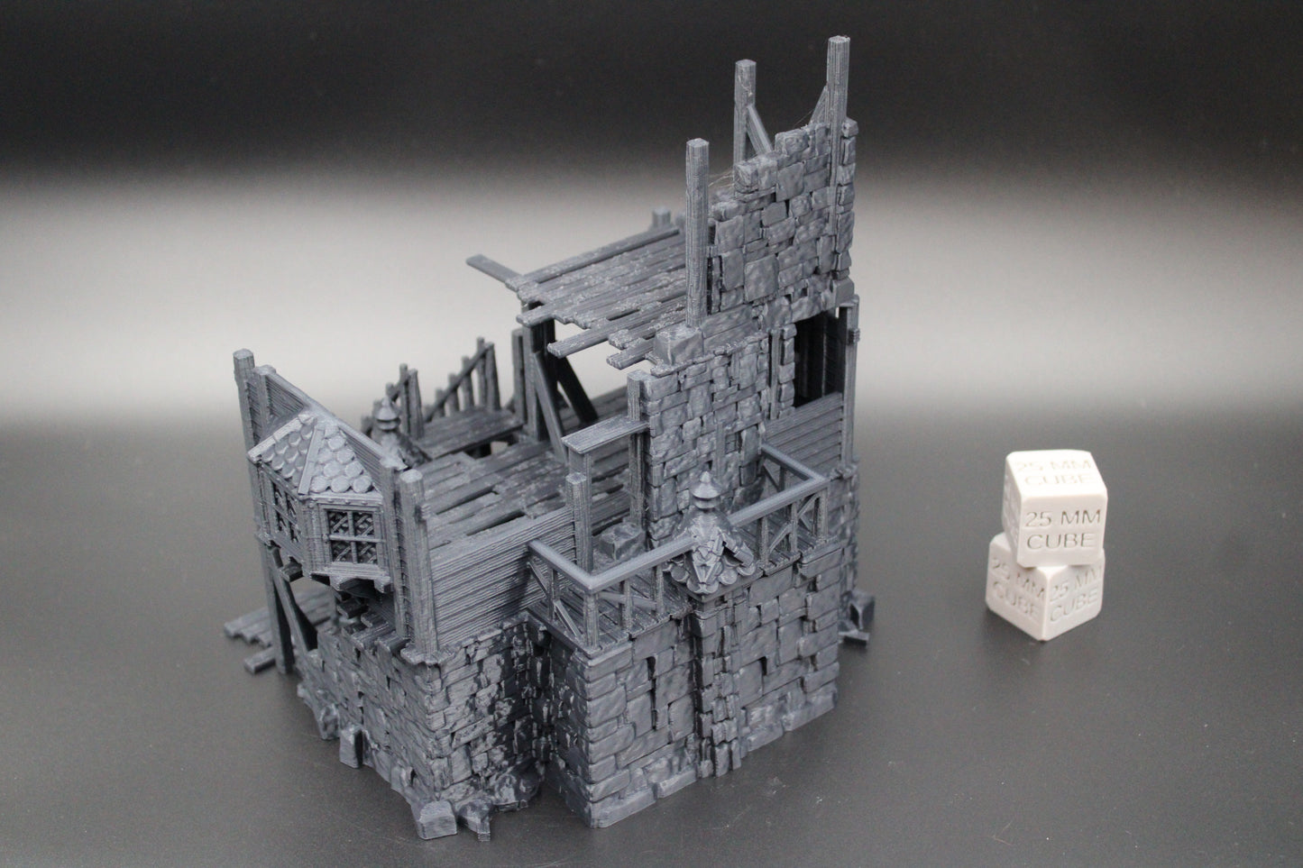 Tabletop Terrain Fantasy Manor House Estate Ruin Dnd RPG wargame skirmish 28mm