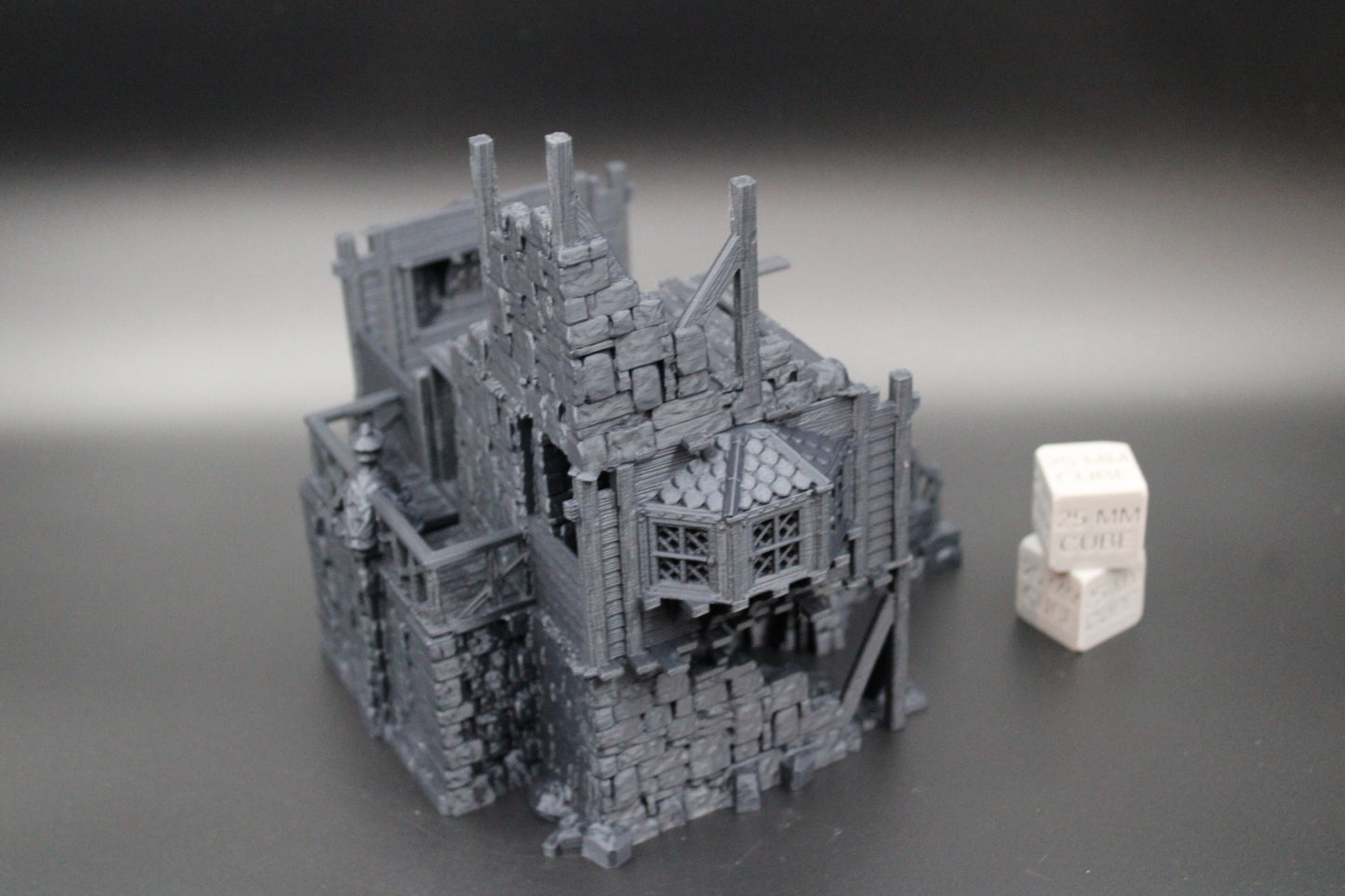 Tabletop Terrain Fantasy Manor House Estate Ruin Dnd RPG wargame skirmish 28mm