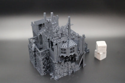 Tabletop Terrain Fantasy Manor House Estate Ruin Dnd RPG wargame skirmish 28mm