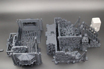Tabletop Terrain Fantasy Manor House Estate Ruin Dnd RPG wargame skirmish 28mm