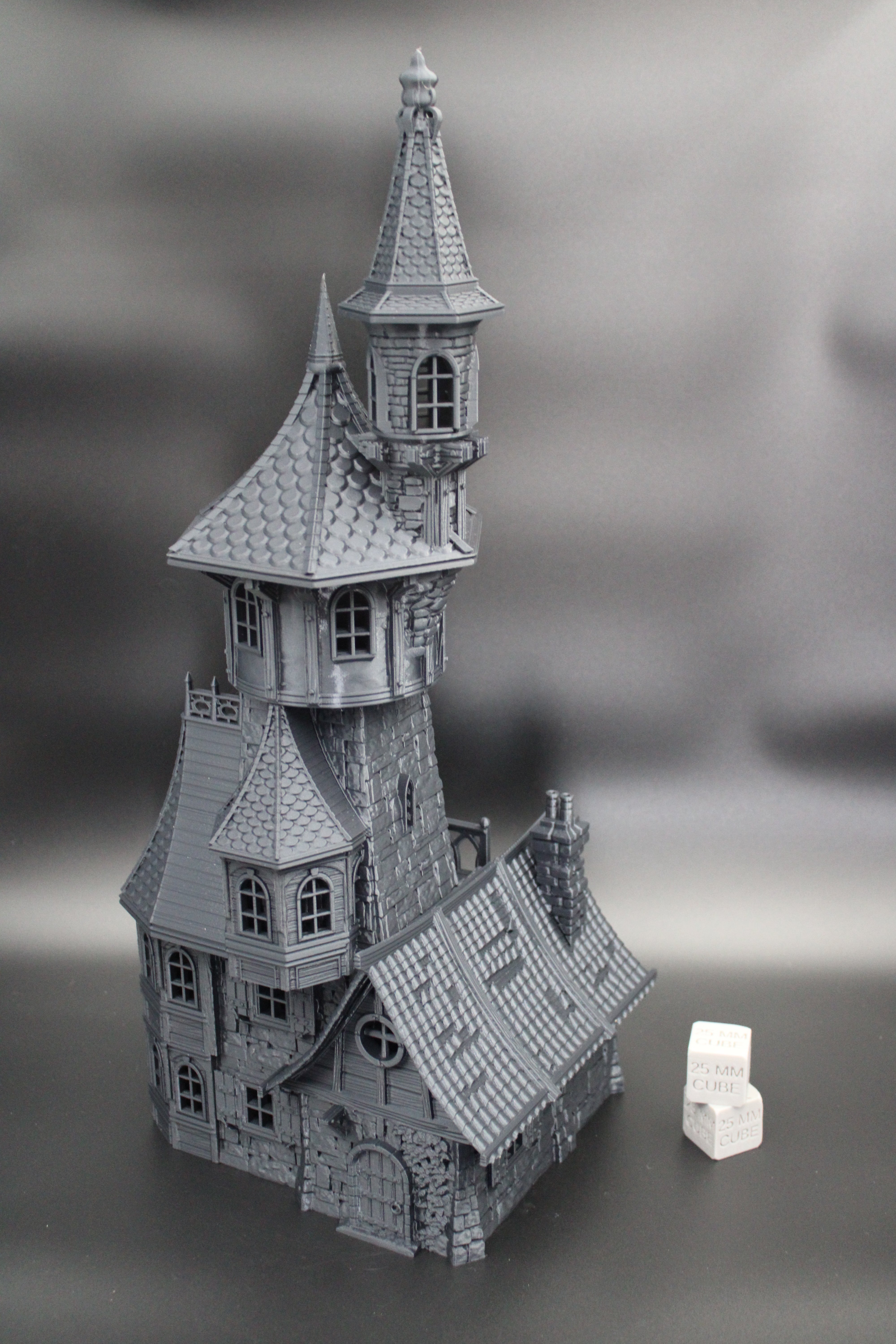 Dnd Inverted Tower Tabletop Terrain Fantasy Wizard Guild Tower House Dnd RPG wargame skir ...
