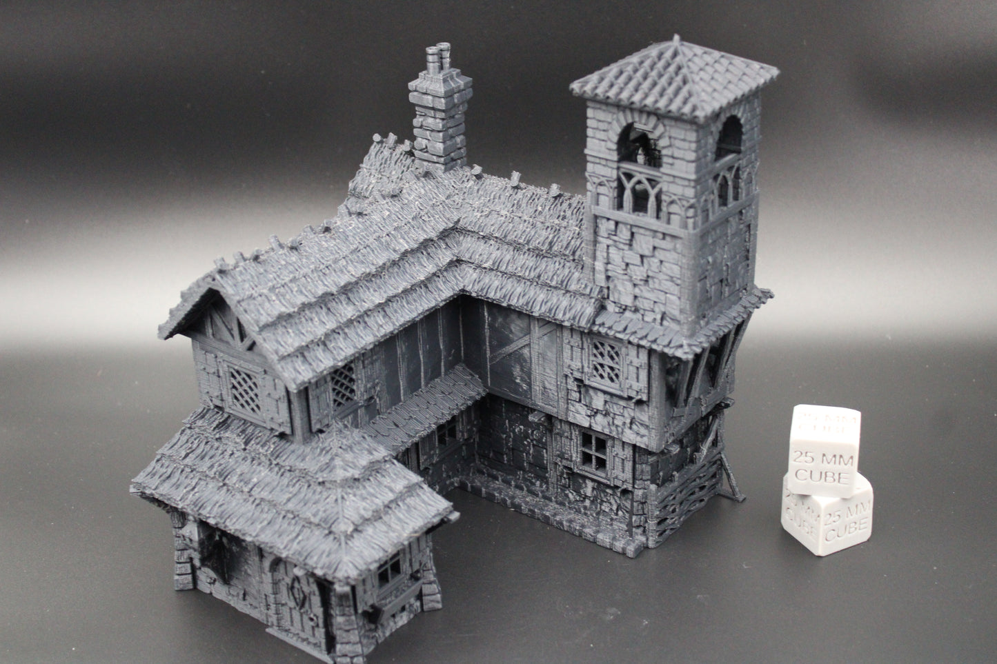Tabletop Terrain Fantasy Bell Tower House Dnd RPG wargame skirmish 28mm