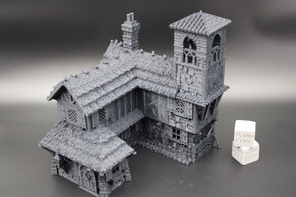 Tabletop Terrain Fantasy Bell Tower House Dnd RPG wargame skirmish 28mm