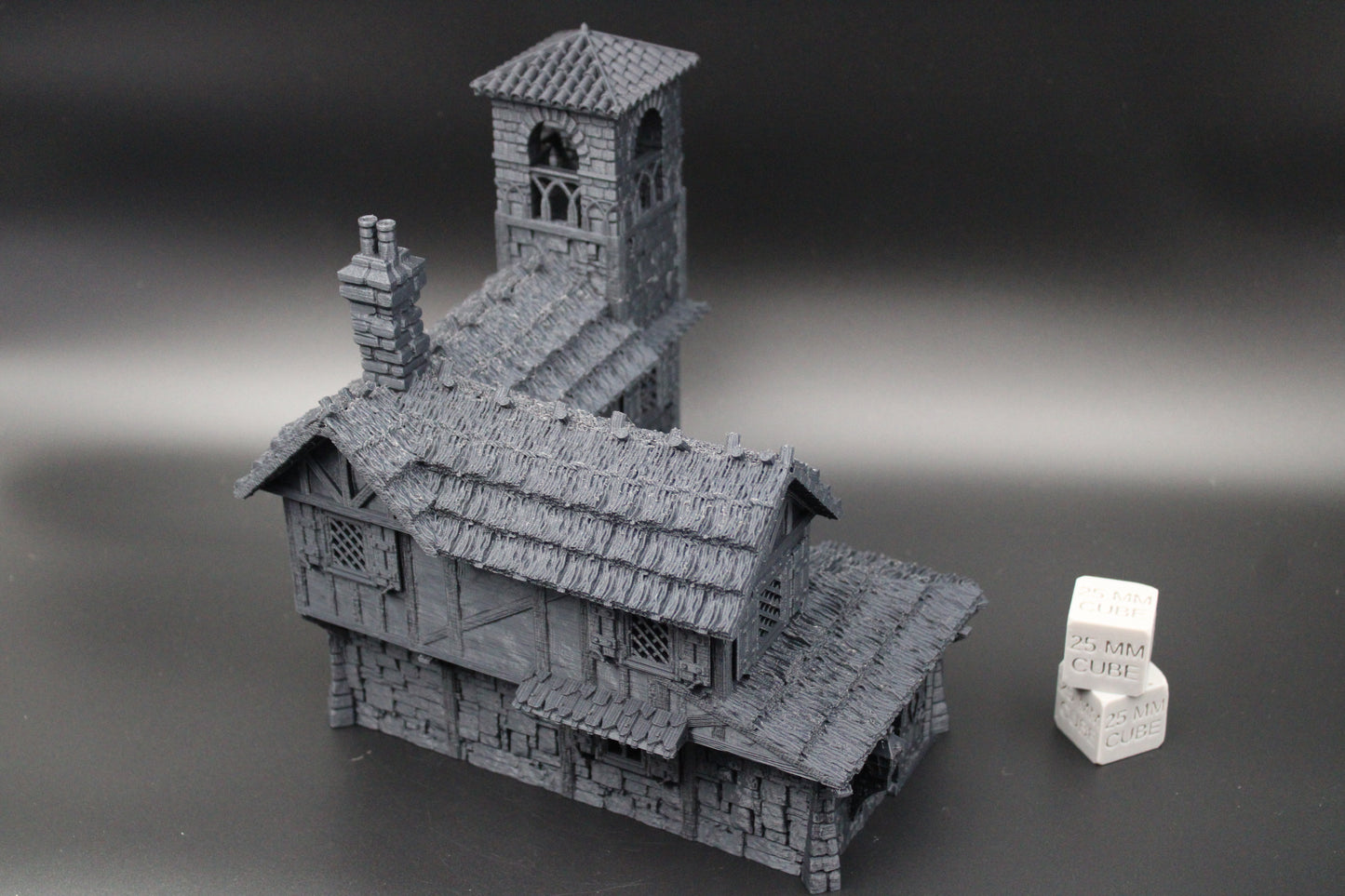Tabletop Terrain Fantasy Bell Tower House Dnd RPG wargame skirmish 28mm