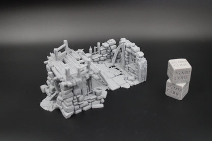 Tabletop Terrain Fantasy Small House Ruin Dnd RPG Wargame Skirmish 28mm