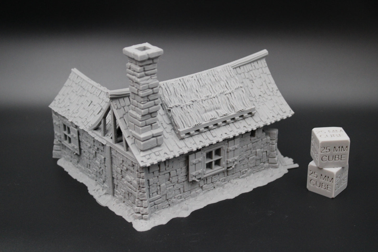 Tabletop Terrain Fantasy Farmhouse Ruin Dnd RPG wargame skirmish 28mm