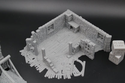 Tabletop Terrain Fantasy Farmhouse Ruin Dnd RPG wargame skirmish 28mm