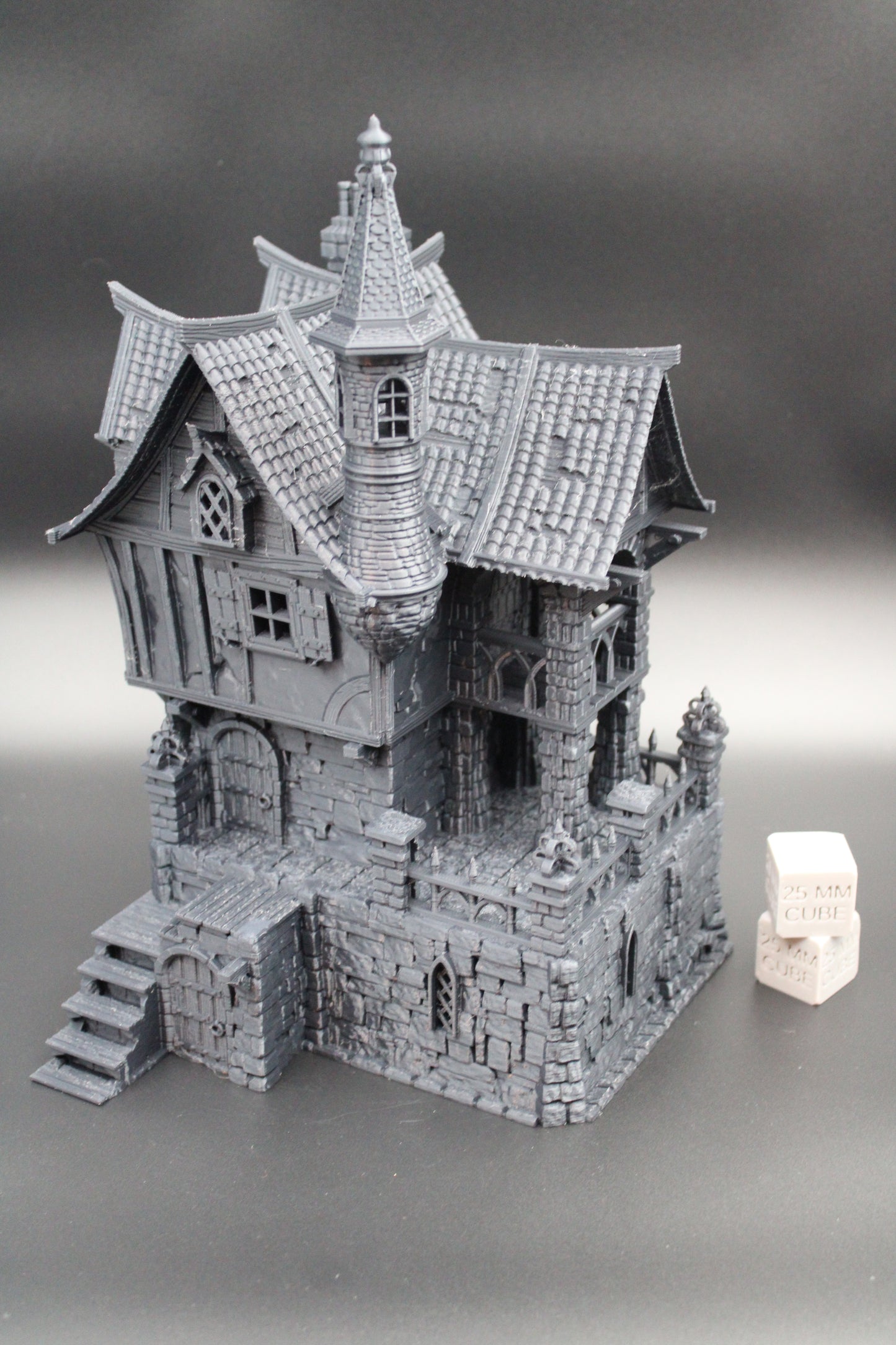 Tabletop Terrain Fantasy Mercenary Guild Manor House Dnd RPG wargame skirmish 28mm