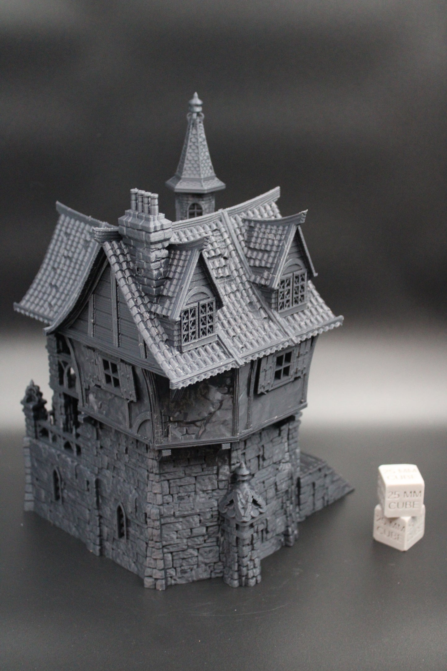 Tabletop Terrain Fantasy Mercenary Guild Manor House Dnd RPG wargame skirmish 28mm