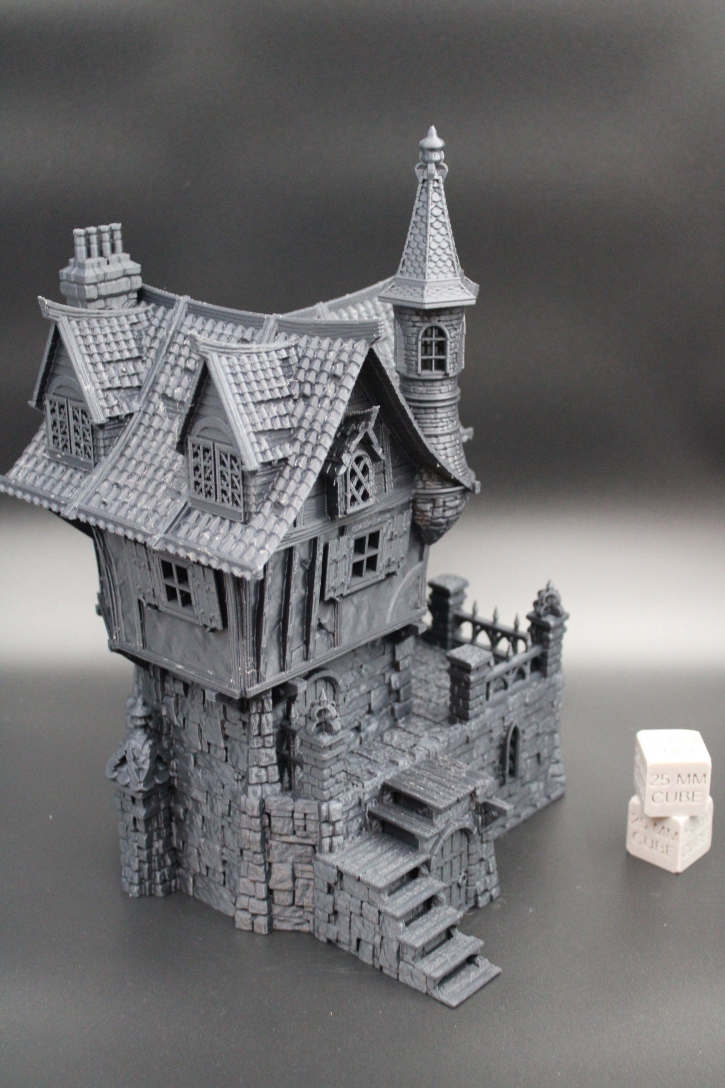 Tabletop Terrain Fantasy Mercenary Guild Manor House Dnd RPG wargame skirmish 28mm