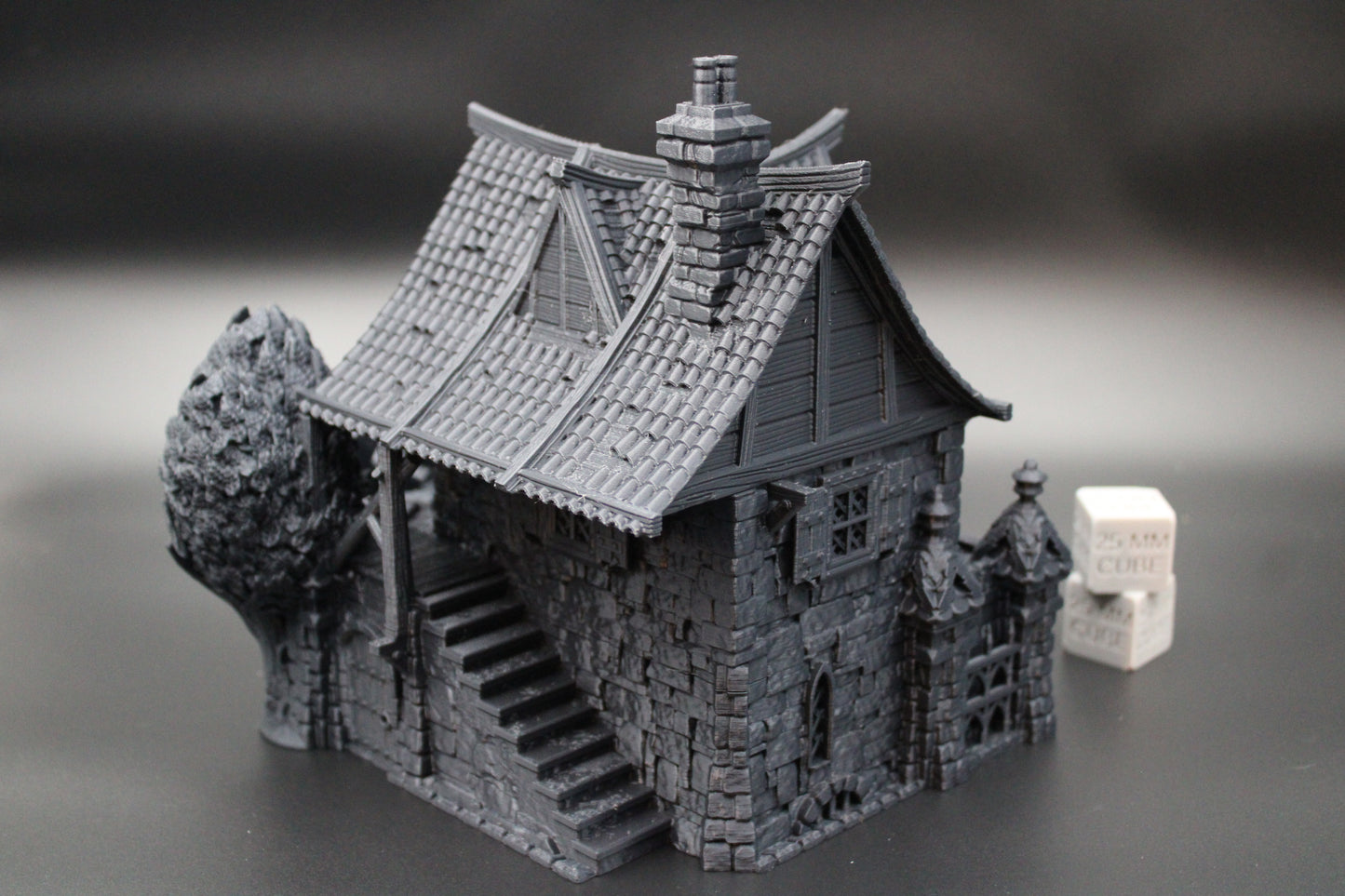 Tabletop Terrain Fantasy Water Wheel Mill Sawmill Workshop Dnd RPG wargame skirmish 28mm