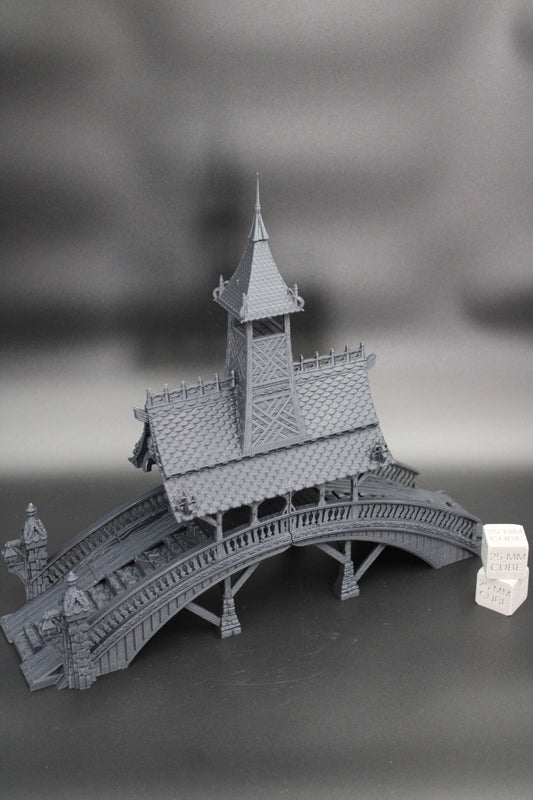Tabletop Terrain Fantasy Large Covered Bridge Dnd RPG wargame skirmish 28mm
