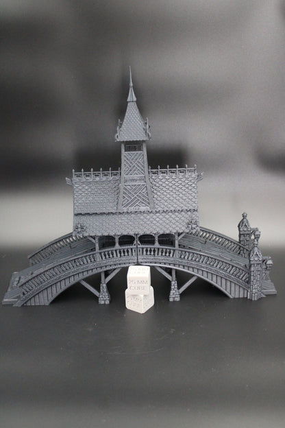 Tabletop Terrain Fantasy Large Covered Bridge Dnd RPG wargame skirmish 28mm