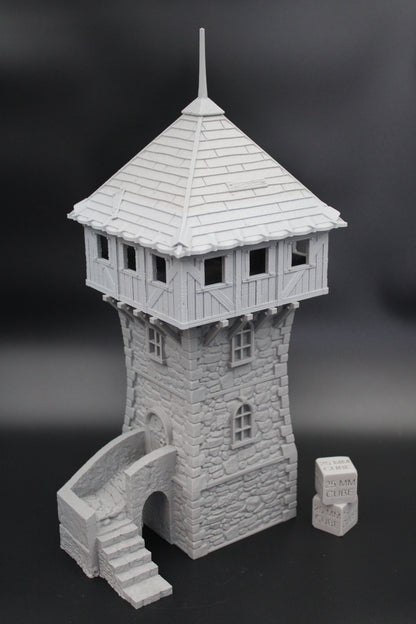 Tabletop Terrain Defense Tower Garrison Dnd RPG wargame skirmish 28mm