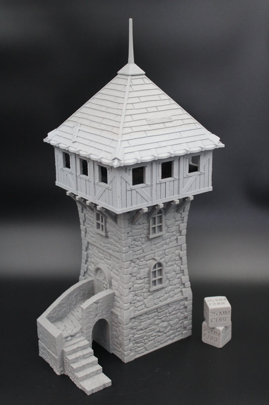Tabletop Terrain Defense Tower Garrison Dnd RPG wargame skirmish 28mm
