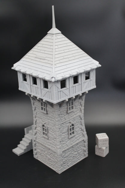Tabletop Terrain Defense Tower Garrison Dnd RPG wargame skirmish 28mm