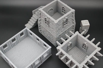 Tabletop Terrain Defense Tower Garrison Dnd RPG wargame skirmish 28mm