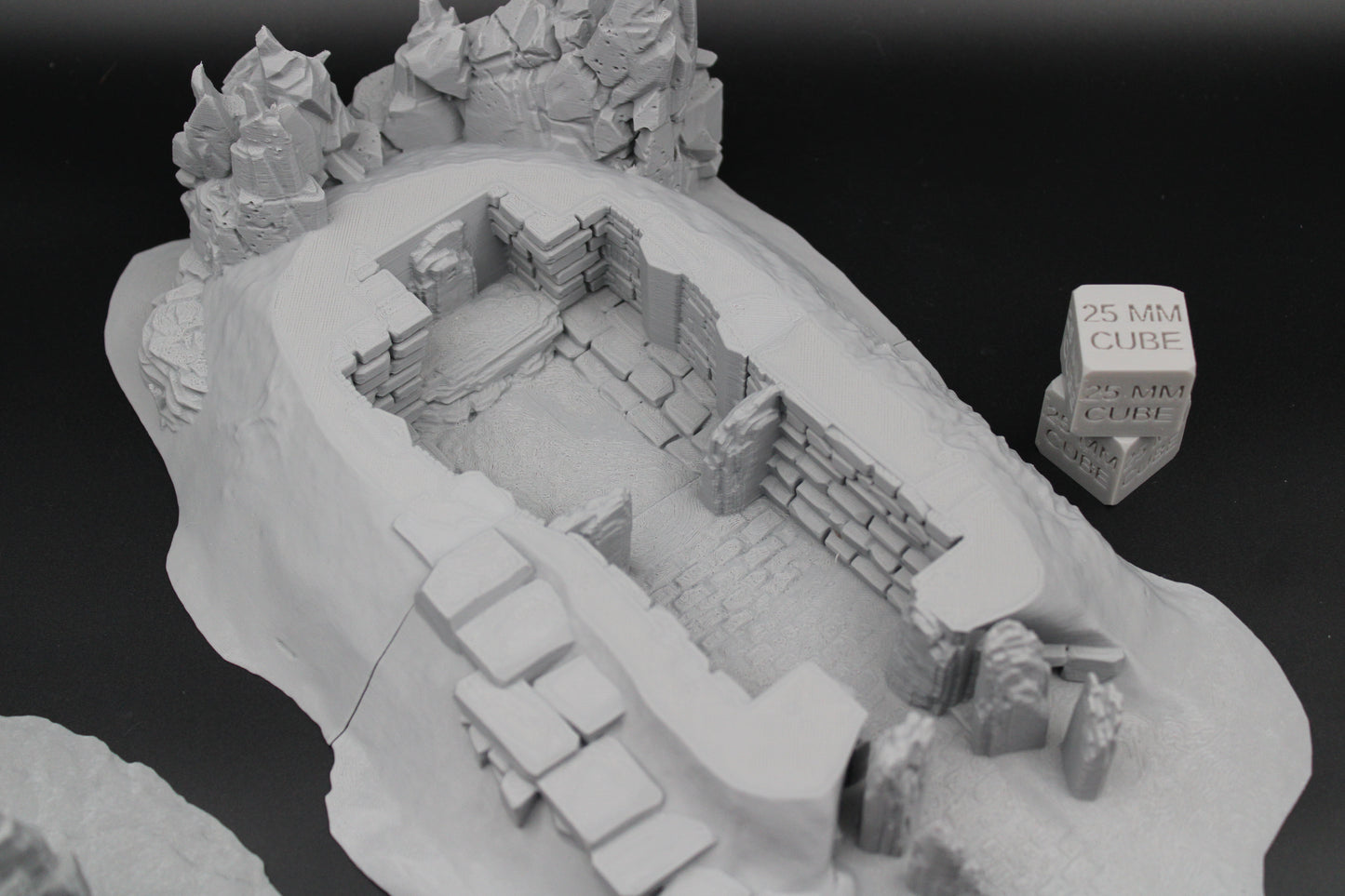 Tabletop Terrain Crypt Burial Mound Barrow Dnd RPG wargame skirmish 28mm 32mm BC2