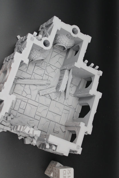 Tabletop Terrain Medieval Bakery Ruins Dnd RPG wargame skirmish 28-32mm