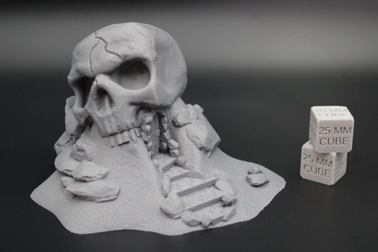 Tabletop Terrain Skull Rock Dungeon Entrance Dnd RPG Skirmish 28mm