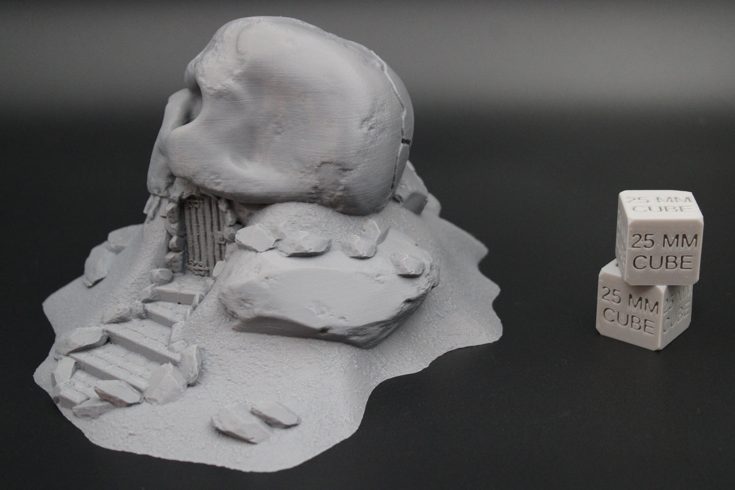 Tabletop Terrain Skull Rock Dungeon Entrance Dnd RPG Skirmish 28mm
