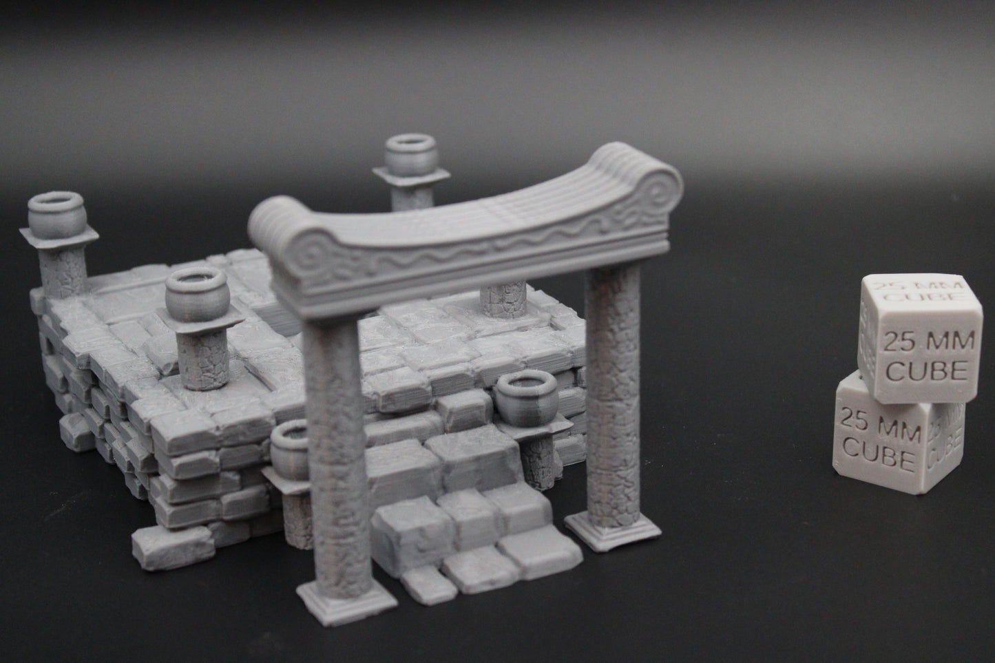 Tabletop Terrain Temple Dungeon Entrance Dnd RPG Skirmish 28mm