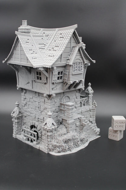 Tabletop Terrain Fantasy Undertaker Sewer House Dnd RPG wargame skirmish 28mm