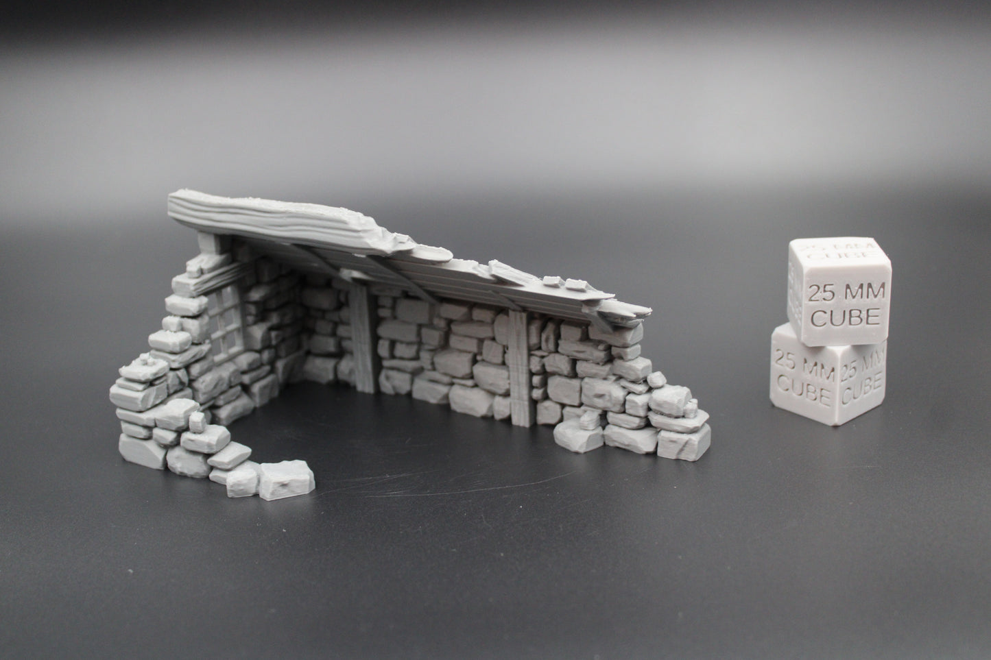 Tabletop Terrain Fantasy Medieval Stone House Ruin Dnd RPG Wargame Skirmish 28mm