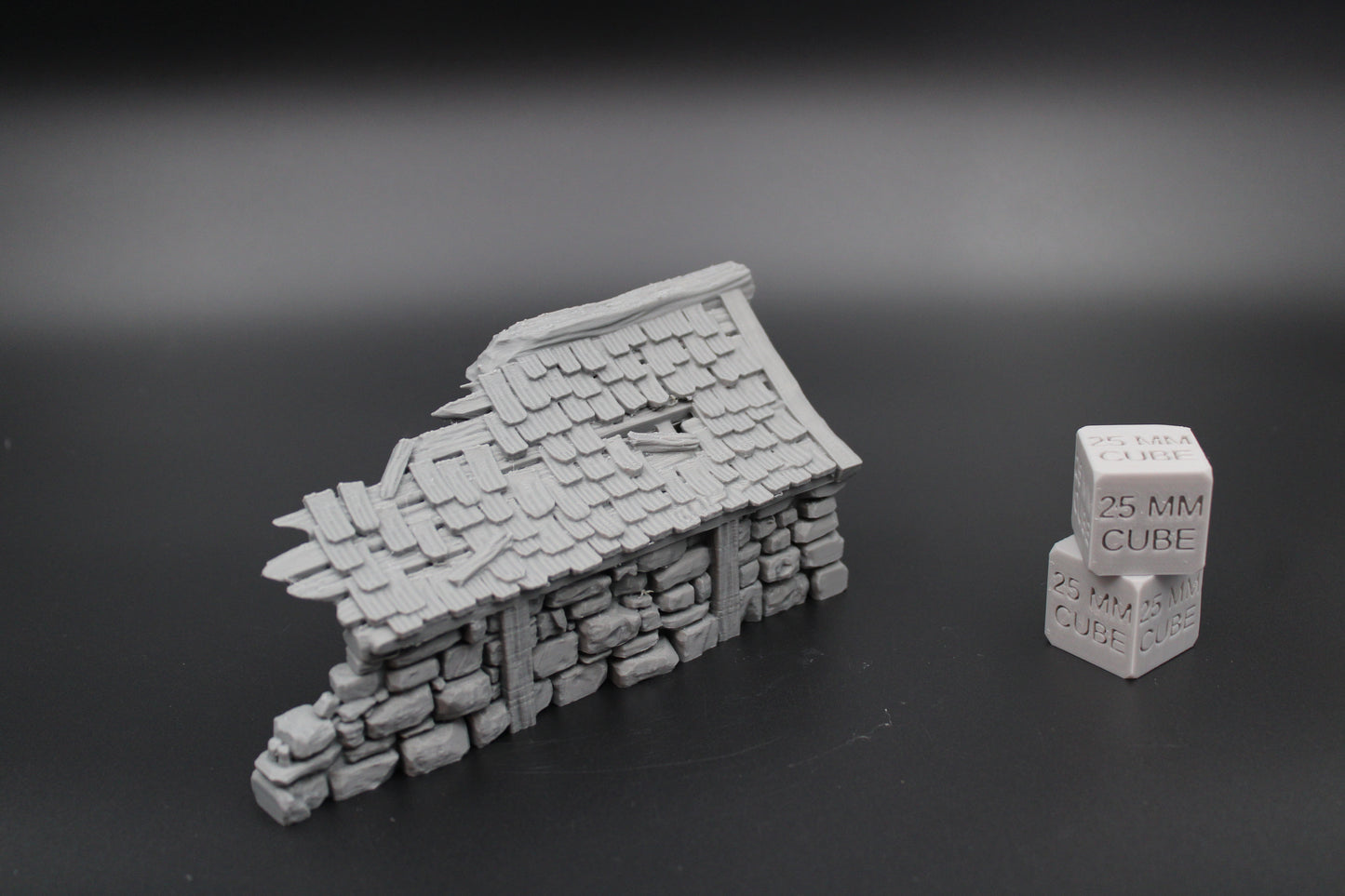 Tabletop Terrain Fantasy Medieval Stone House Ruin Dnd RPG Wargame Skirmish 28mm