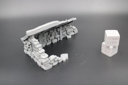 Tabletop Terrain Fantasy Medieval Stone House Ruin Dnd RPG Wargame Skirmish 28mm
