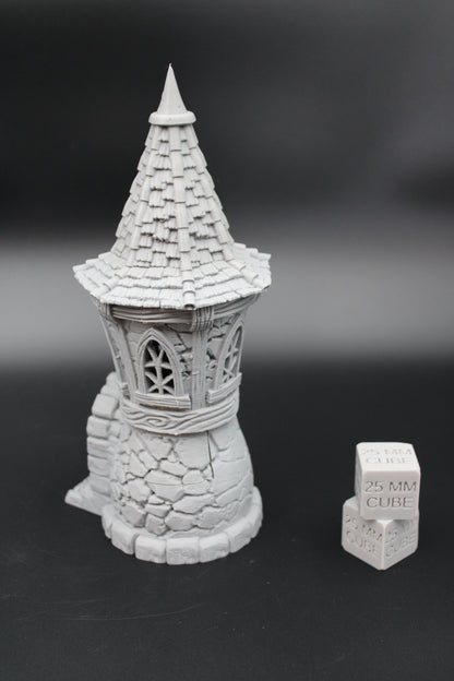 Tabletop Terrain Stylized Tower Whimsical Dnd RPG wargame skirmish 28mm