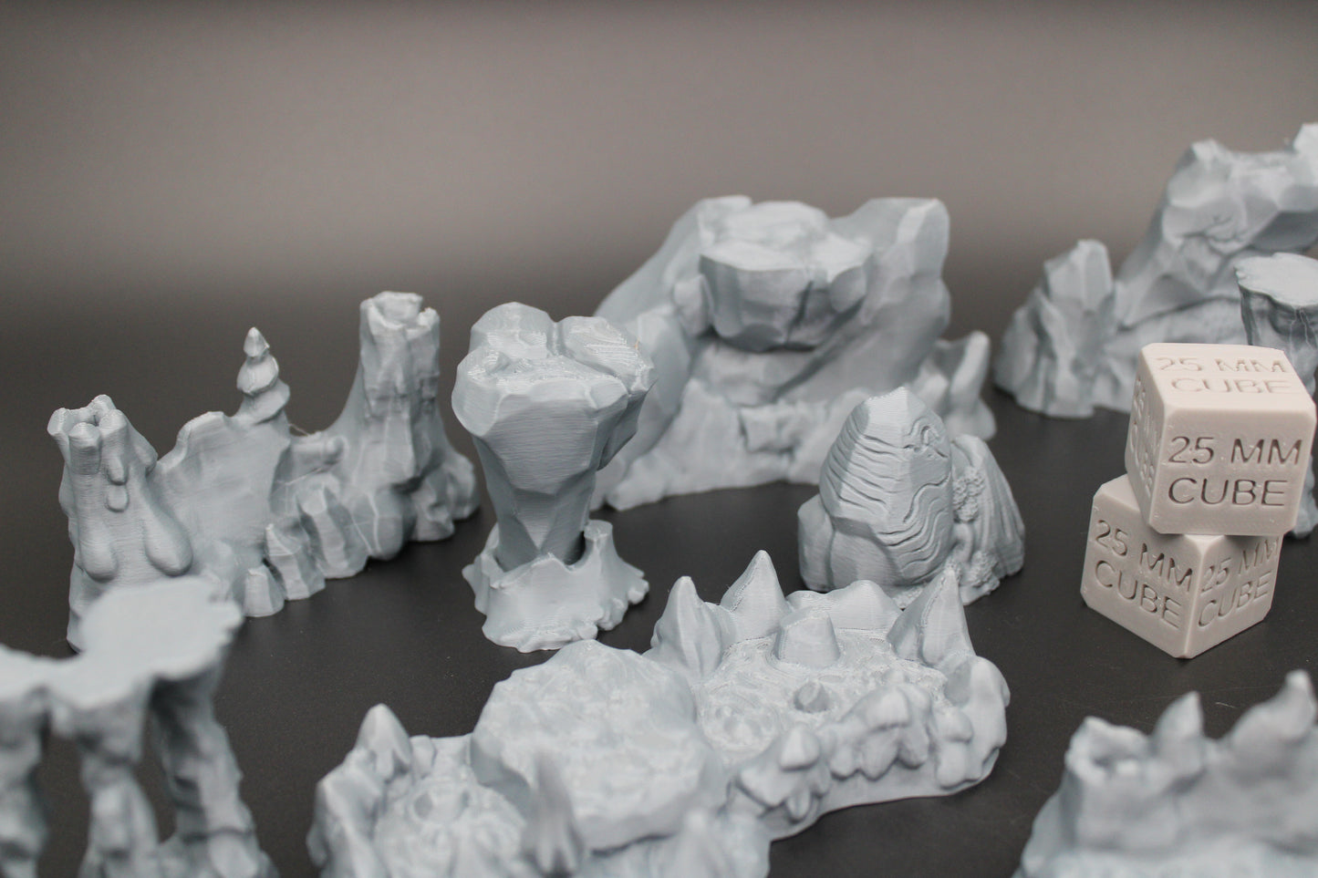 Tabletop Terrain Barren Cave Scatter Set Dnd RPG wargame skirmish 28mm
