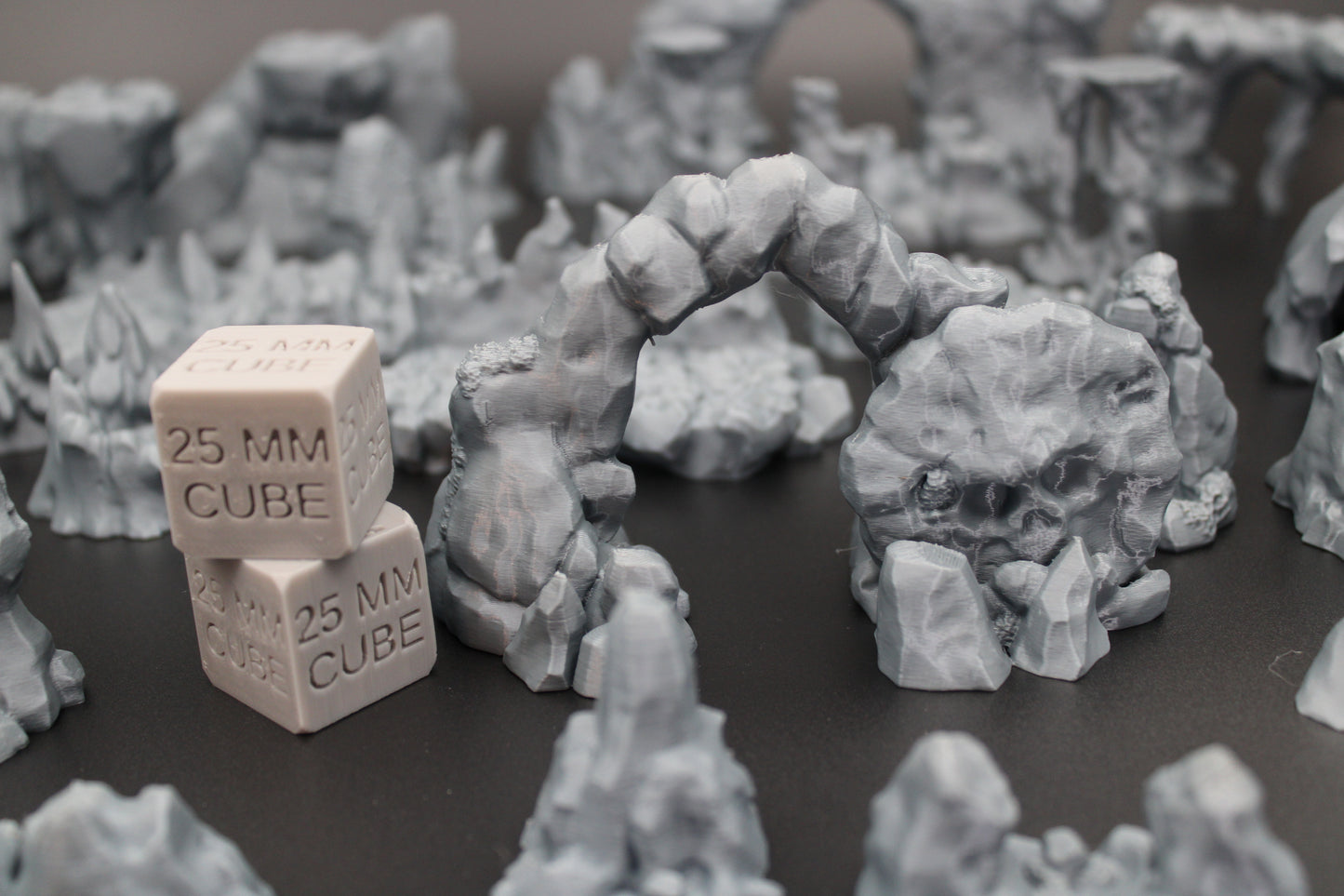 Tabletop Terrain Barren Cave Scatter Set Dnd RPG wargame skirmish 28mm