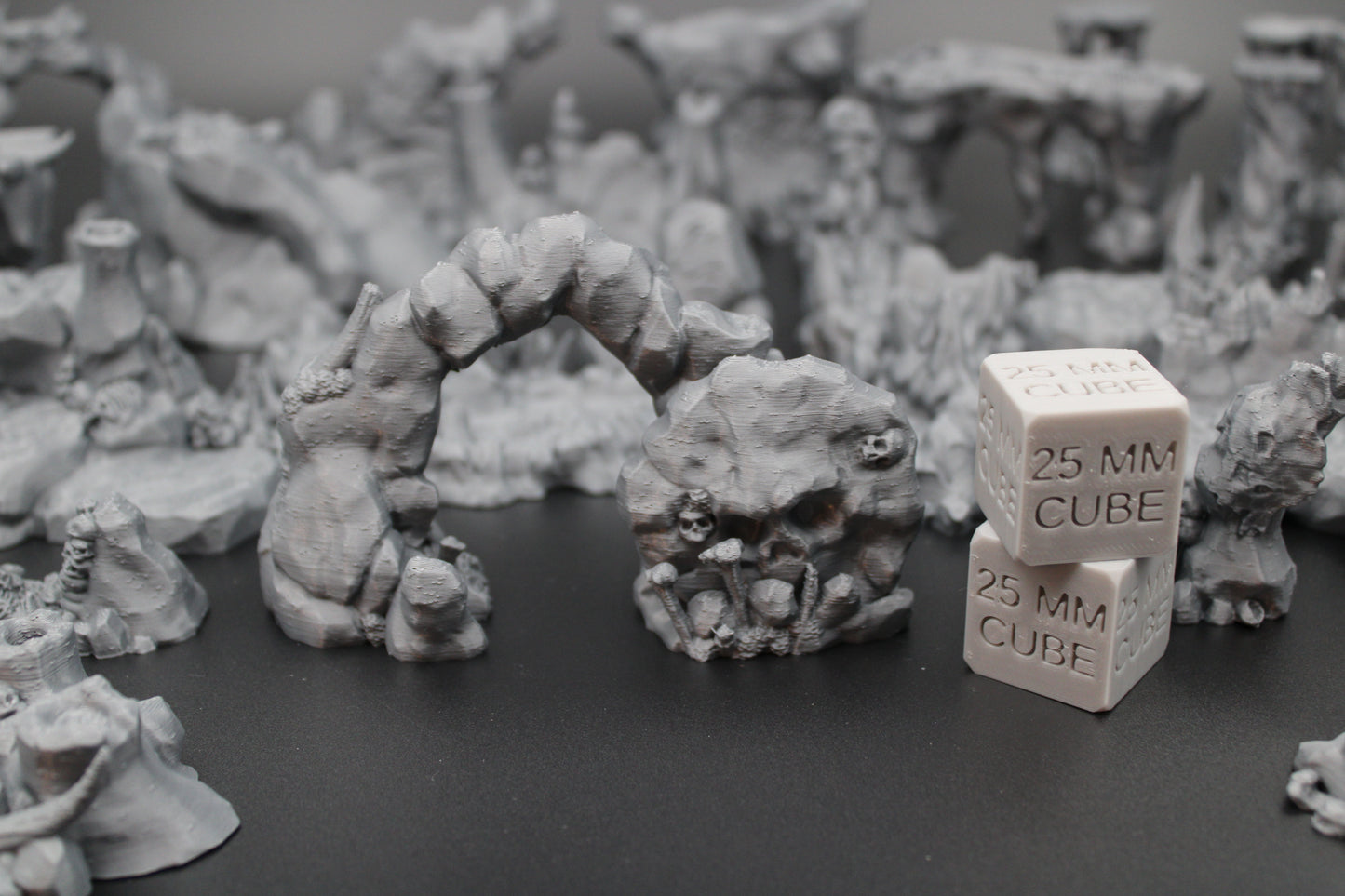 Tabletop Terrain Bone Collector Cave Scatter Set Dnd RPG wargame skirmish 28mm