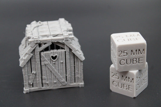 Tabletop Terrain Fantasy Medieval Outhouse Toilet Dnd RPG wargame skirmish 28mm