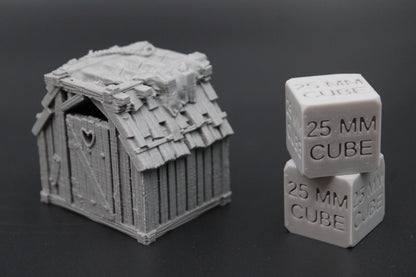 Tabletop Terrain Fantasy Medieval Outhouse Toilet Dnd RPG wargame skirmish 28mm